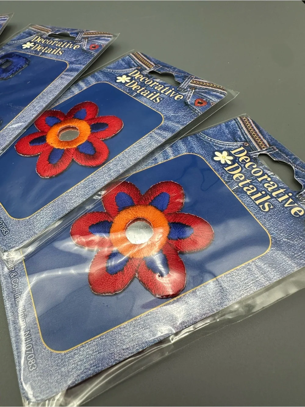 Y2K Early 2000s Iron On Mirrored Patches Lot of 8
